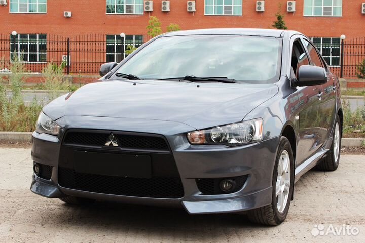 Накладки на бампер Mitsubishi Lancer X (07-10) RA