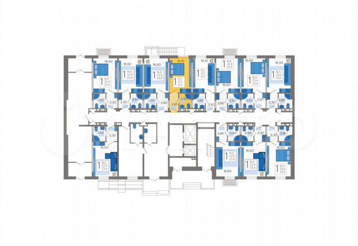 Апартаменты-студия, 21,7 м², 1/12 эт.