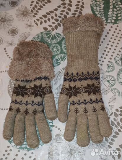 Перчатки женские вязаные