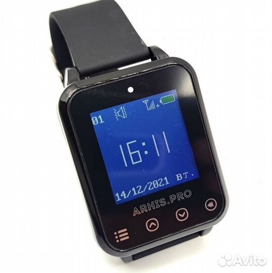 Влагозащищенный пейджер часы для официанта Элит