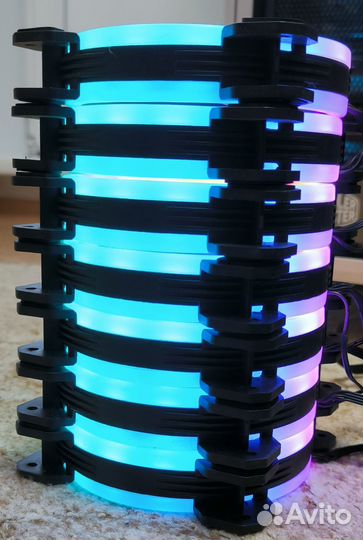 Вентиляторы Aigo 120, 7 шт. RGB