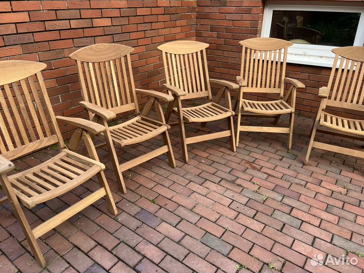 Кресло из дерева тик, складное