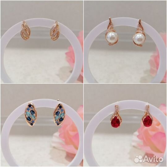 Серьги медицинская сталь