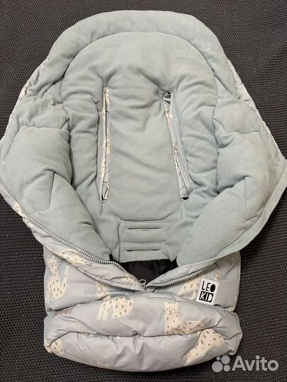 Зимний конверт в коляску leokid
