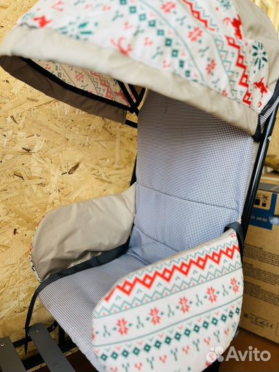 Детские санки коляска для двойни