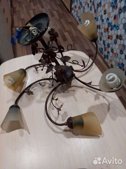 Люстра потолочная подвесная бу