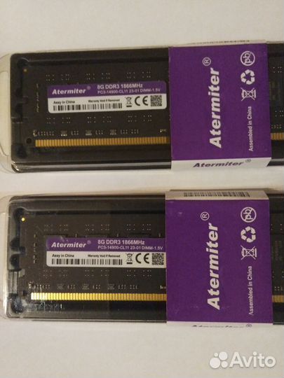 Оперативная память ddr3 16 gb 1866 мгц (2x8Gb)