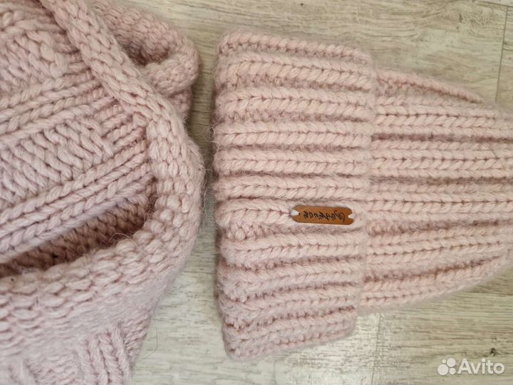 Комплект шапка и снуд женский