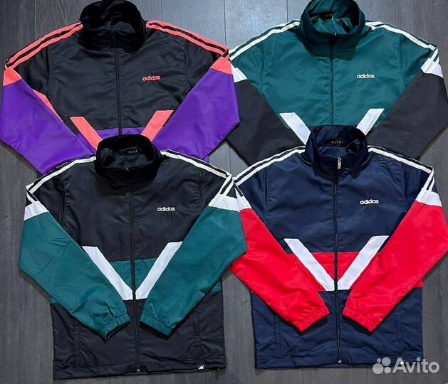 Спортивный костюм Adidas ретро плащевый LUX