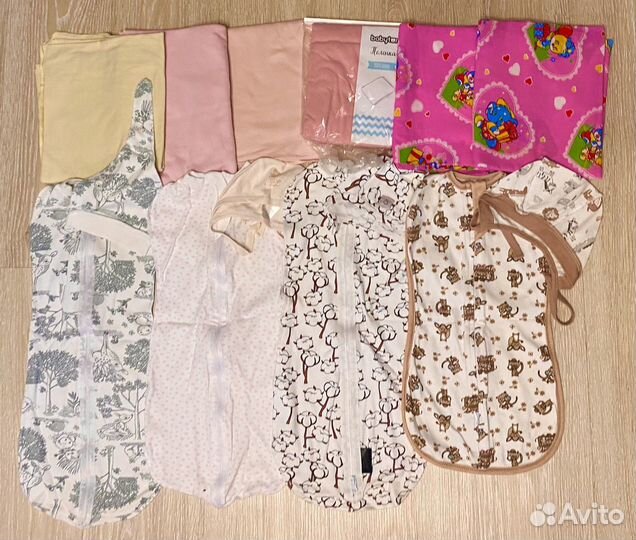 Пеленки коконы, трикотажные пеленки