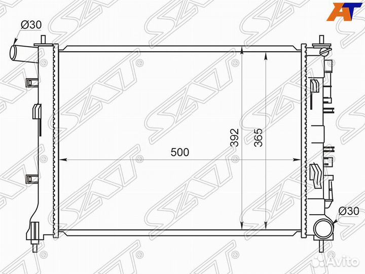 Радиатор hyundai solaris