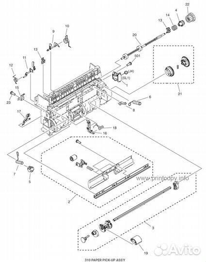 FM2-8871 Узел захвата бумаги Canon