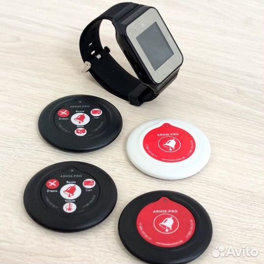 Кнопка вызова персонала и часы в ассортименте