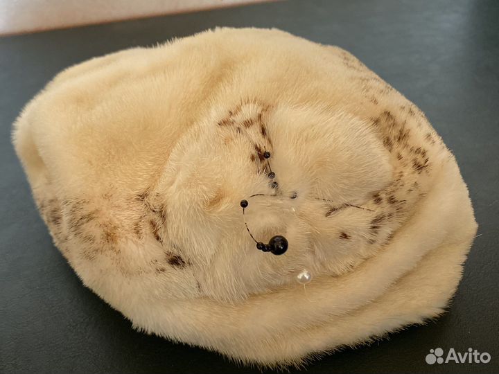 Берет норковый новый