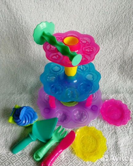 Play doh Башня из кексов и Банка со сладостями