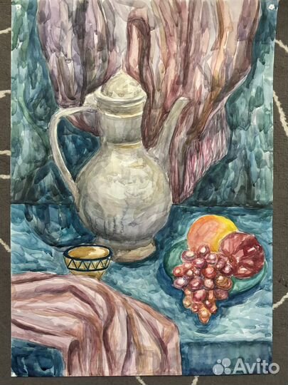 Натюрморты акварелью