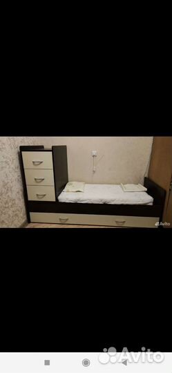 Детская кроватка трансформер с маятником, ящиками