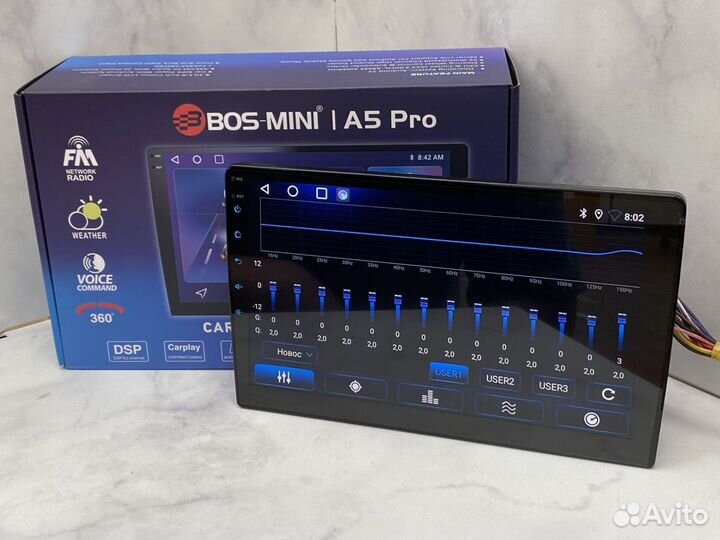 Магнитола bos mini a5 pro 4/64gb