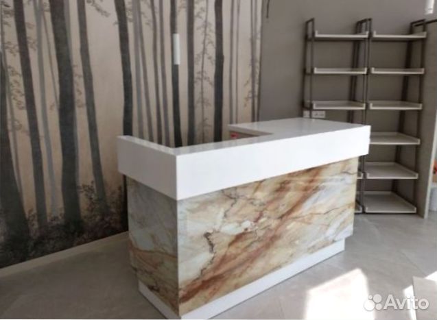 Барная стойка для офиса кварцевого агломерата