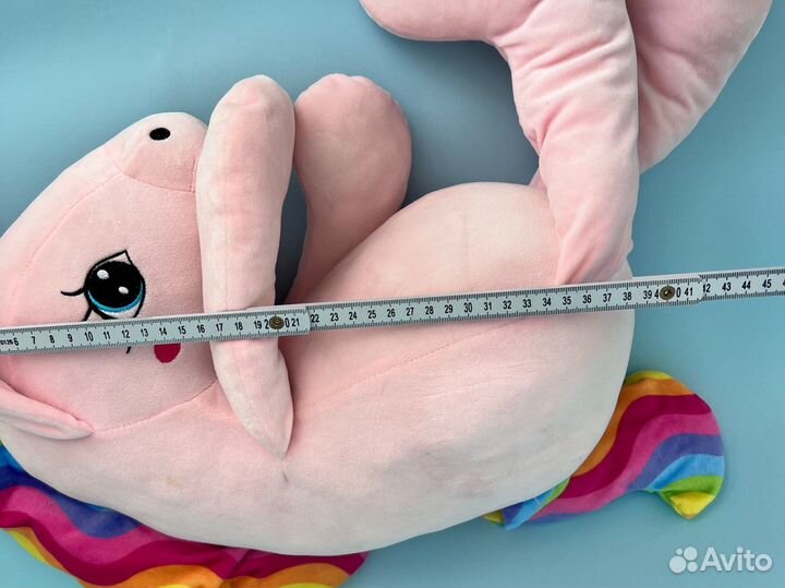 Мягкая игрушка розовый единорог большой