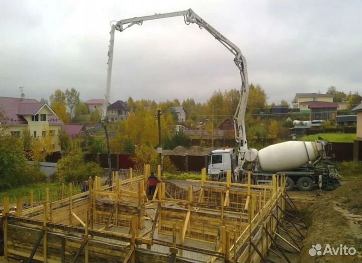 Бетон от производителя, доставка миксером