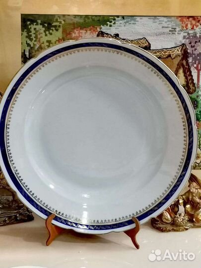 Большая блюдо старинная