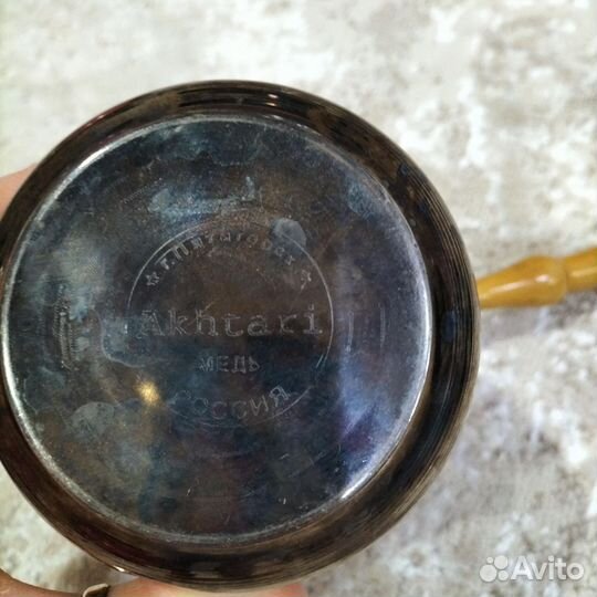 Турка для кофе медная