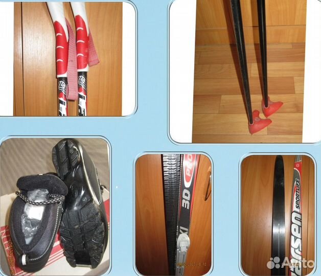 Продам лыжный костюм,лыжи с палками в отличном сос