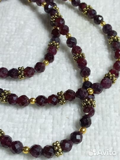 Бусы из Натурального Граната 56 см