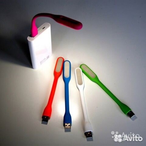 Гибкая светодиодная USB лампа фиолетовая