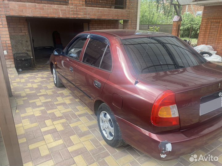 Hyundai Accent 1.5 МТ, 2007, 206 036 км