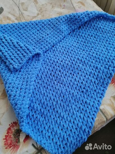 Плед детский вязаный ручная работа