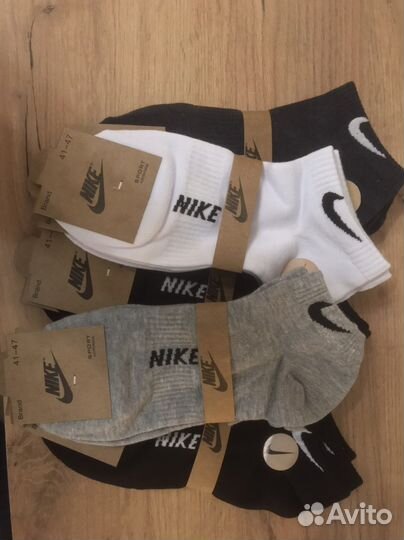 Носки Nike короткие 10 пар