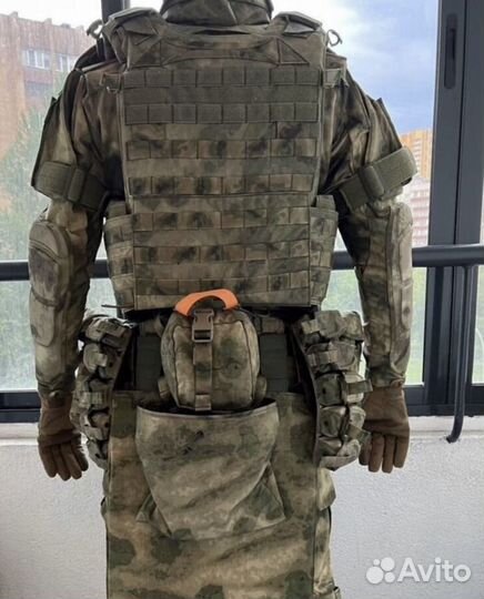 Комплект бронежилет плитник ссо мох/мультикам