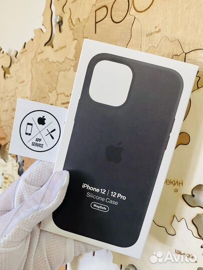 Чехол Silicone Case MagSafe ориг Черный iPhone 12