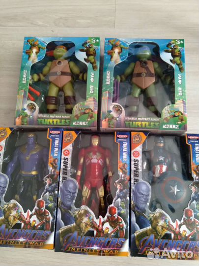 Легкий пластилин,черепашка Ниндзя,герои Марвел