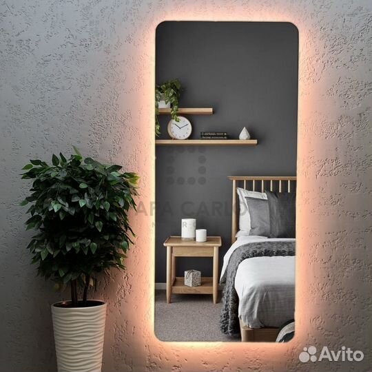 Зеркало настенное с подсветкой в полный рост