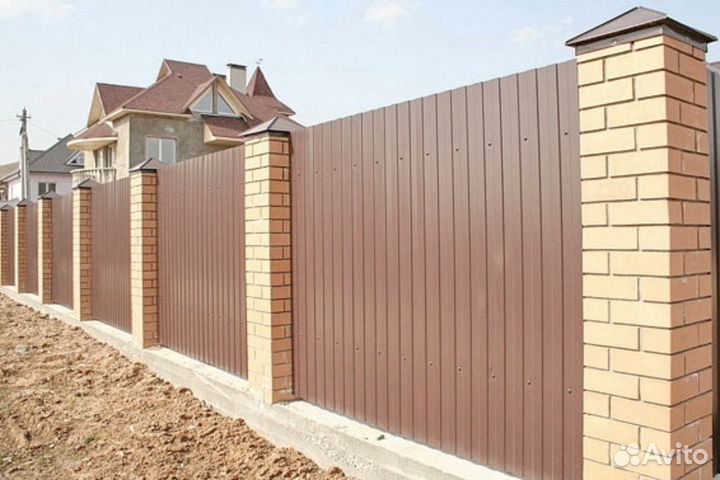 Заборы из профнастила