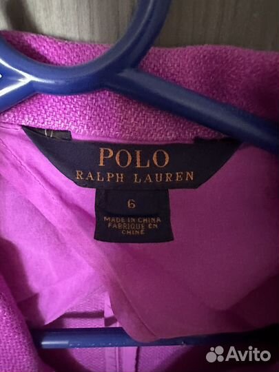 Новый пиджак детский polo ralph lauren на 6 лет