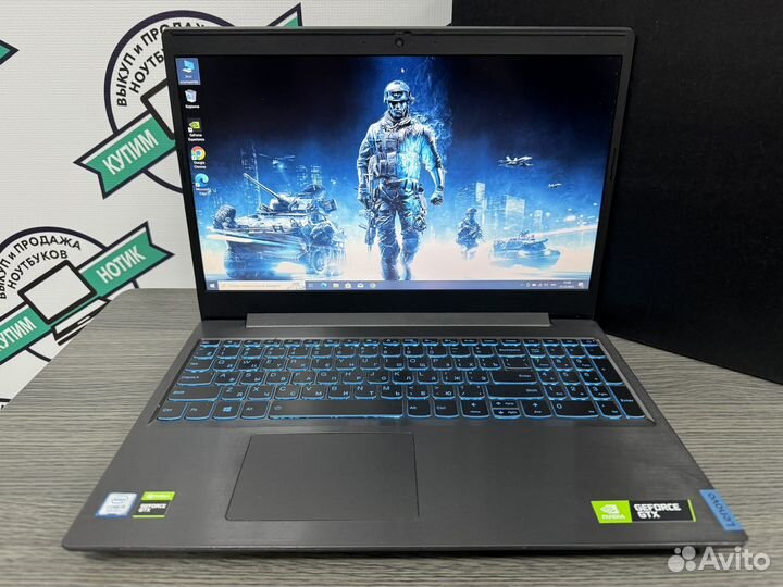 Игровой Lenovo 8 ядер i5-9300H 8G GTX1050 SSD+1000