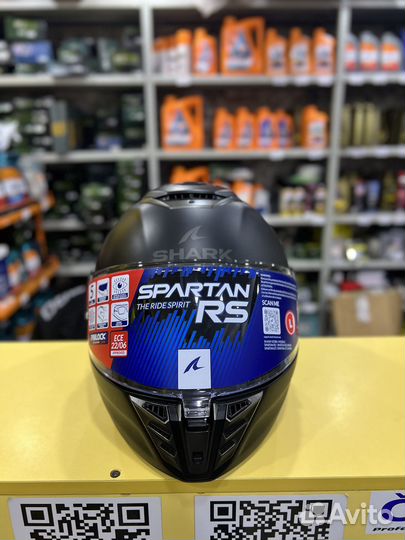 Шлем shark spartan RS blank MAT Black