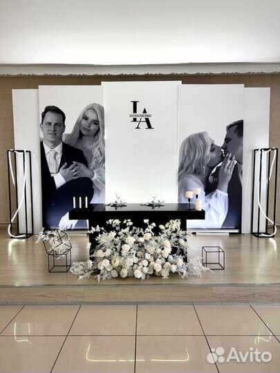 Свадебное оформление зала/ аренда декора