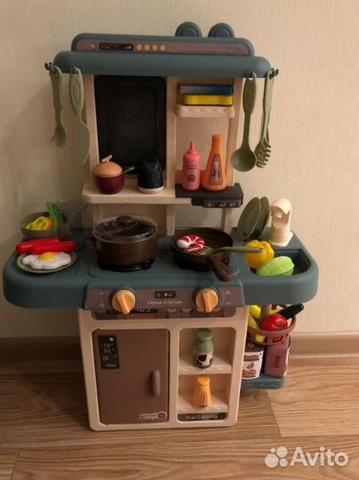 Новая детская кухня с паром и водой