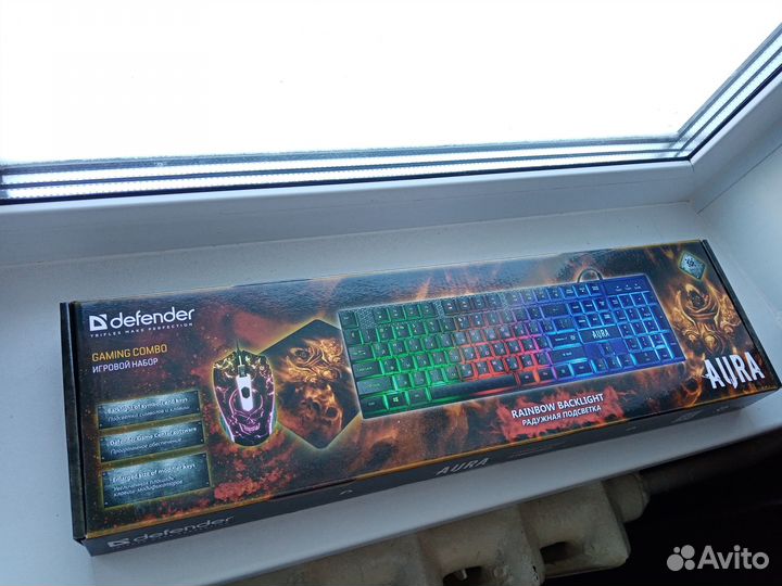 Набор Клавиатура+Мышь+Коврик Новый