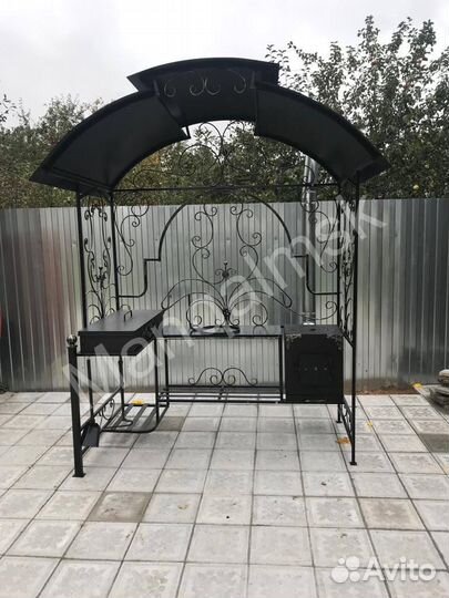 Мангал в стиле лофт