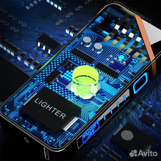 Электро-импульсная зажигалка с гравировкой дракона
