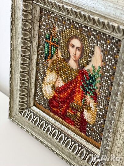 Икона Св. Михаил Архангел бисер
