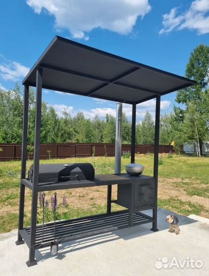 Мангал в стиле лофт