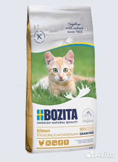 Корм для кошек bozita kitten – grain-free chicken