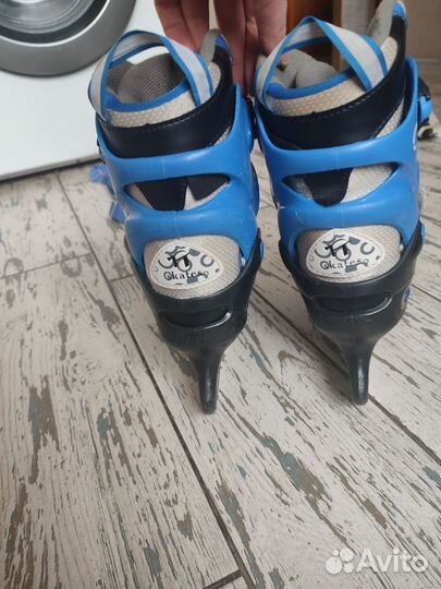 Коньки детские раздвижные, 30-33 размер